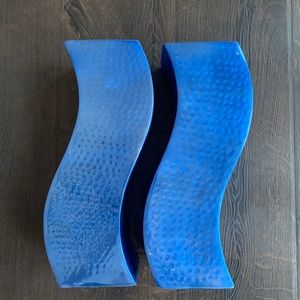 Matching decorative shaped vases